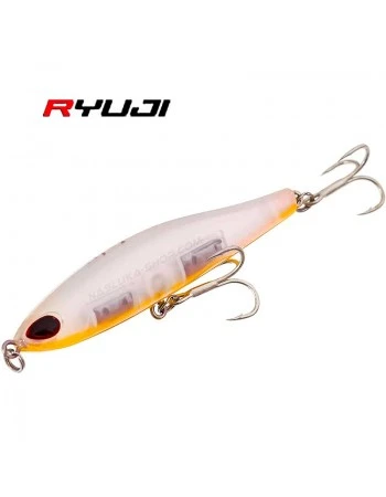 Морски потъващ воблер Ryuji Pencil - 8см - 18г - цвят Orange Pearl