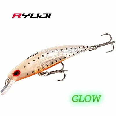Потъващ воблер Ryuji S-70 - 7см 9г - цвят Ghost Shrimp Glow