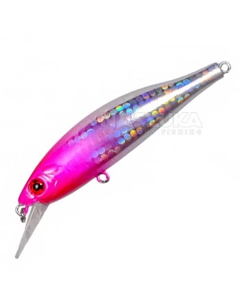 Потъващ воблер Ryuji Slalom 8см 11г, цвят Pink Head UV