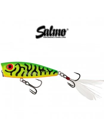 Воблер-попер Salmo Rattlin Pop - цвят Green Tiger