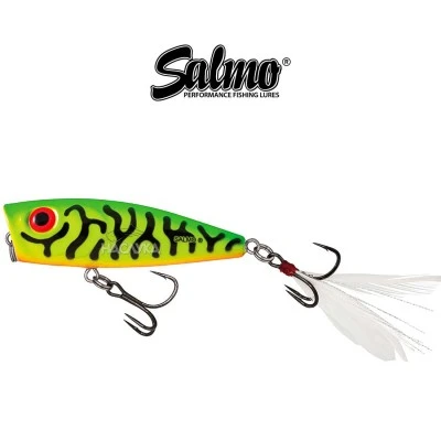 Воблер-попер Salmo Rattlin Pop - цвят Green Tiger