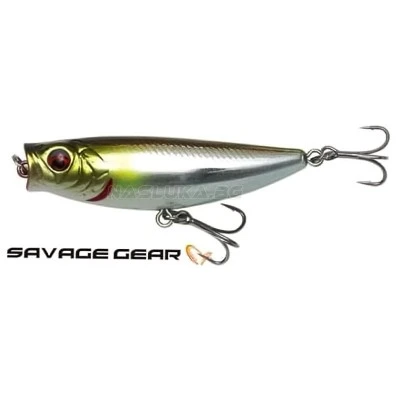Повърхностна примамка Savage Gear 3D Minnow Pop Walker 6.6см 8г F - Mirror Ayu