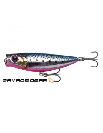 Повърхностна примамка Savage Gear 3D Minnow Pop Walker 8см 15.5г F - Pink Belly Sardine
