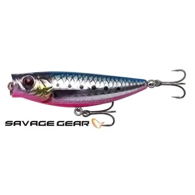 Повърхностна примамка Savage Gear 3D Minnow Pop Walker 6.6см 8г F - Pink Belly Sardine