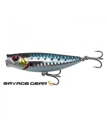 Повърхностна примамка Savage Gear 3D Minnow Pop Walker 8см 15.5г F - Sardine