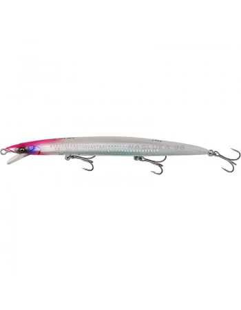 Морски плаващ воблер Savage Gear Sandeel Jerk Minnow LS 17.5см 25г F - Pink White Glow