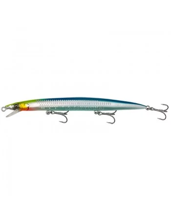 Морски плаващ воблер Savage Gear Sandeel Jerk Minnow LS 17.5см 25г F - Yellow Blue