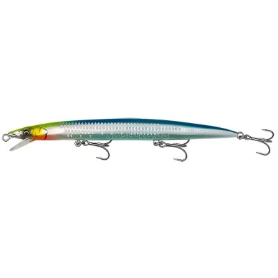 Морски плаващ воблер Savage Gear Sandeel Jerk Minnow LS 17.5см 25г F - Yellow Blue