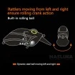 Плаващ воблер Sokudo Rattle Crank 6см, 14г, цвят FRT