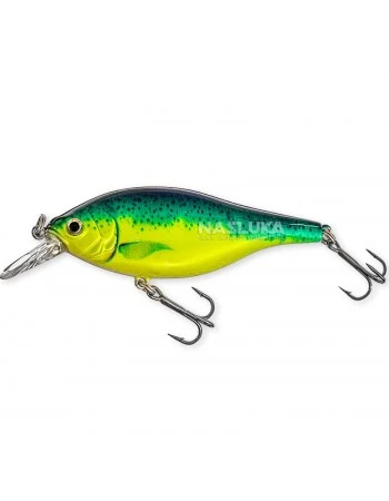 Плаващ воблер за бяла риба и щука Sokudo Triton Shad 8см 10г, цвят GRN