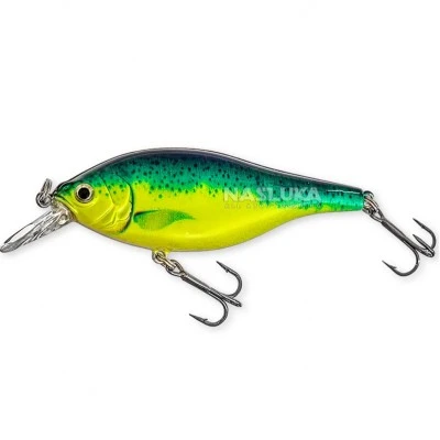 Плаващ воблер за бяла риба и щука Sokudo Triton Shad 8см 10г, цвят GRN