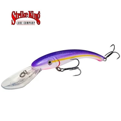 Плаващ воблер Strike King Walleye Elite Banana Shad 12.5см 14.2г - Violet Alewife