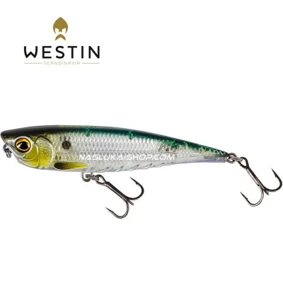 Воблер-уолкър Westin Spot-On Top Walker Floating - Silver Arrow