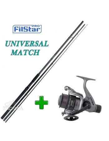 Комплект въдица + макара за мач риболов FilStar Universal Match 3.60м