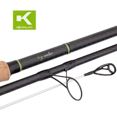 Шаранска въдица за риболов на река Korum Big Water 3.90м 2.75lb - 3 части