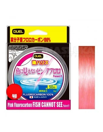 Флуорокарбон Duel Fish Cannot See Pink, 50м