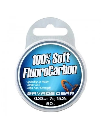 Флуорокарбон за поводи Savage Gear 100% Soft Fluorocarbon, 50м