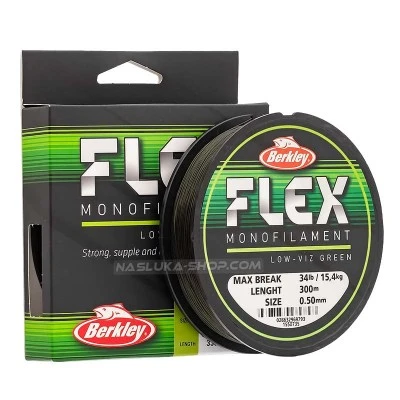 Монофилно влакно Berkley Flex Monofilament - Low-Viz Green - 300м
