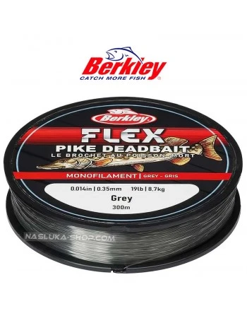 Монофилно влакно Berkley Flex Pike Deadbait - Grey - 300м