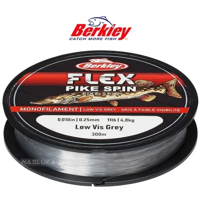 Влакно за спининг Berkley Flex Pike Spin - Low Vis Grey - 300м