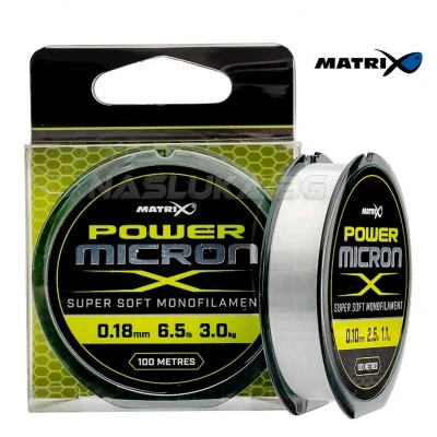 Бързопотъващо монофилно влакно Matrix Power Micron - 100м