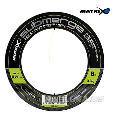 Шок лидер Matrix Submerge Shock Leader Mono - 100 м