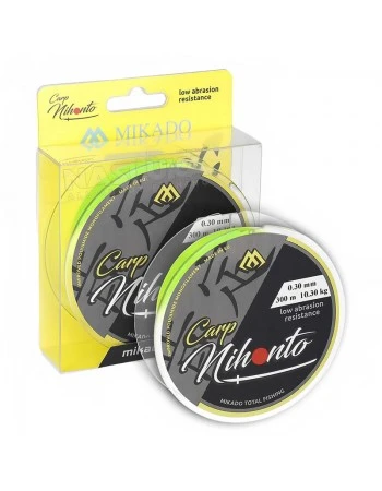 Монофилно шаранджийско влакно Mikado Nihonto Carp Fluo Yellow, 300м