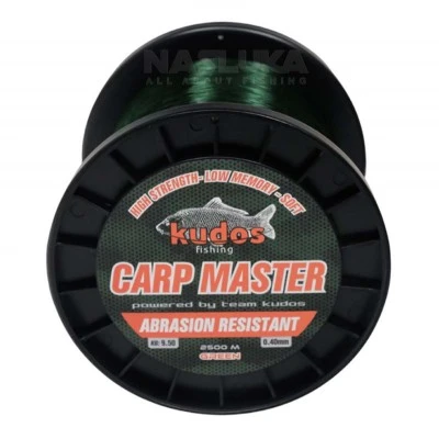 Монофилно шаранджийско влакно Kudos Carp Master 2500м, Green