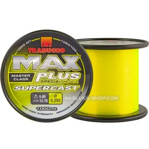 Монофилно влакно Trabucco Max Plus Supercast, 1000 м Монофилно влакно Trabucco Max Plus Supercast, 1000 м