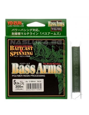 Монофилно влакно за спининг и кастинг Yo-Zuri Bass Arms - 300м