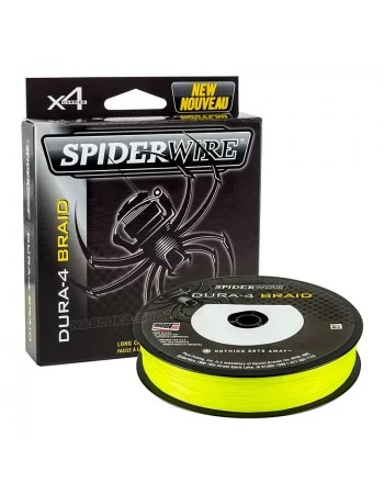 Плетено 4-нишково влакно Spiderwire Dura-4 Braid - Hi Vis Yellow - 150м
