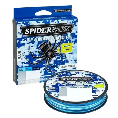 Плетено 8-нишково влакно Spiderwire Stealth Smooth 8x - Blue Camo - 300м