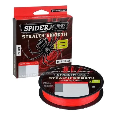 Плетено 8-нишково влакно Spiderwire Stealth Smooth 8x - Code Red - 300м
