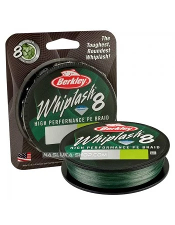 Плетено 8-нишково влакно Berkley Whiplash PE Braid - 150м - Moss Green