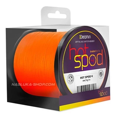 Плетено 4-нишково влакно Delphin Hot Spod - Orange - 300м