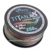 Плетено влакно за риболов на сом Fil Fishing Titan x8 Camou Braid - 250м