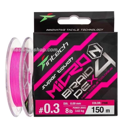 Плетено влакно Intech MicroN Braid x4 - 150м - Pink