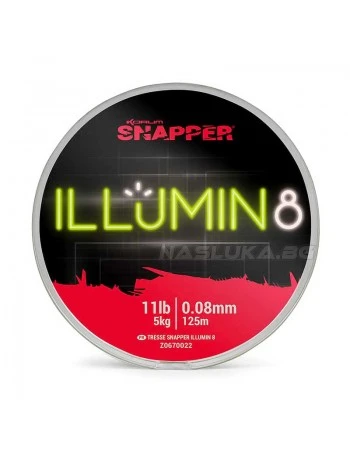 Плетено влакно за спининг и джиг риболов Korum Snapper Illumin 8 - 125м