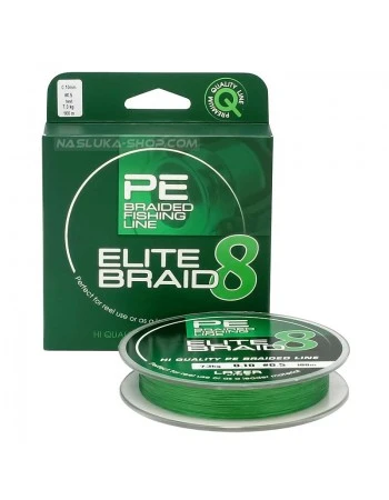Плетено 8-нишково влакно Lazer Elite Braid 8 Moss Green - 100м
