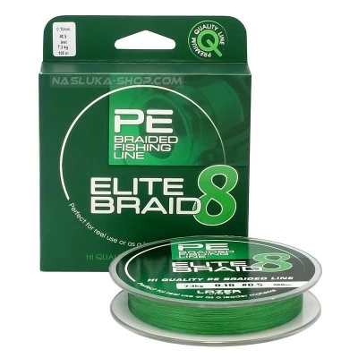 Плетено 8-нишково влакно Lazer Elite Braid 8 Moss Green - 100м