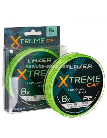 Плетено влакно за риболов на сом Lazer Xtreme Cat 8x PE - 200м