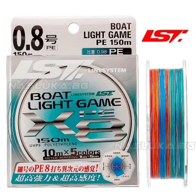 Плетено 8-нишково влакно Line System Boat Light Game PE X8 - 150м
