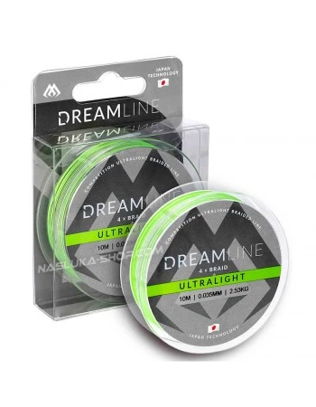 Плетено влакно Mikado DreamLine Ultralight 4x - 150м - Fluo Green