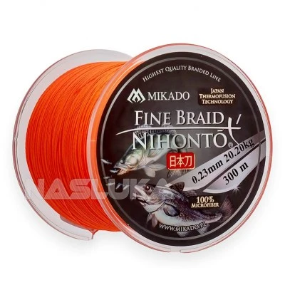 Плетено влакно Mikado Nihonto 4x Fine Braid - 300м - Orange