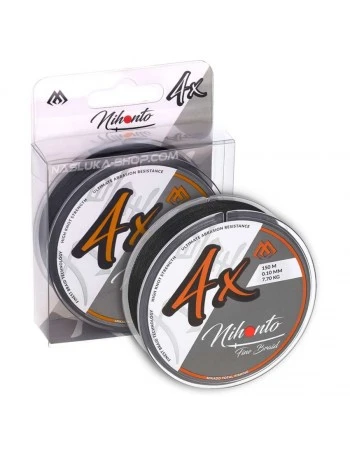 Плетено влакно Mikado Nihonto 4x Fine Braid - 150м - Black