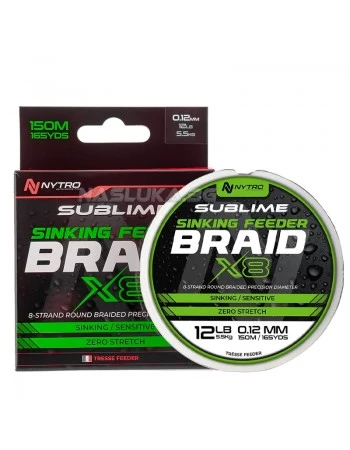 Потъващо плетено влакно за фидер Nytro Sublime Sinking Feeder Braid X8 - 150м