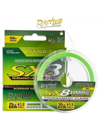 Плетено 8-нишково влакно Rapture Dyna Tex Depth Finder SX8 - Chartreuse - 150м