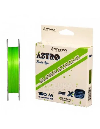 Плетено 8-нишково влакно Remixon Astro Chartreuse, 150 м