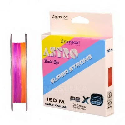 Плетено 8-нишково влакно Remixon Astro Multi Color, 150 м