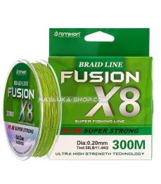 8-нишково плетено влакно Remixon Fusion Braid x8 Green, 300 м